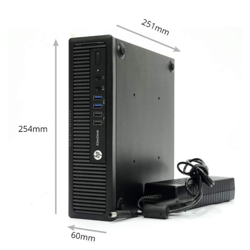 Brugt stationær computer - HP Elitedesk 800 G1 USDT i5 16GB 240SSD (brugt)