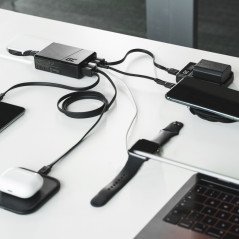 Phone Wall charger - GreenCell väggadapter med 5x USB, 52W max QC 3.0