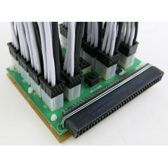 Brugte computerkomponenter - X-Adapter v8 breakoutboard til 16 grafikkort til strømforsyning inkl. 8 kabler (brugt)
