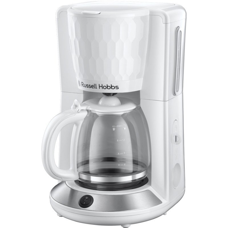 Kaffemaskine - Russell Hobbs Honeycomb Kaffemaskine 1,25 liter (hvid)