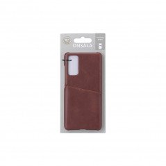Samsung - Onsala mobiltaske til Samsung Galaxy S20 FE i vegansk læder med kortlomme i brun