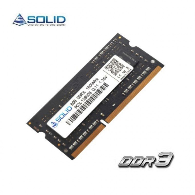 Used RAM memory - 8GB RAM-minne DDR3L SO-DIMM LOW-VOLTAGE (1,35 Volt) till laptop