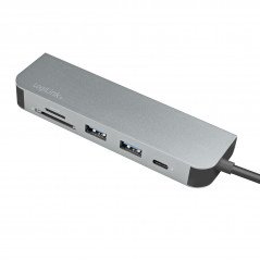 USB-C adapter - LogiLink USB-C Multi-hub med HDMI/2xUSB/SD-läsare/PD 60W