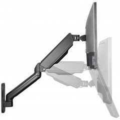 VESA-beslag til skærm - Monitorarm och väggfäste med gasfjäder för skärm 17-32" (45 cm längd)