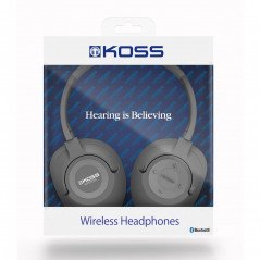 On-ear - KOSS BT539i Trådlöst Bluetooth headset med inyggd mikrofon, mörkgrå