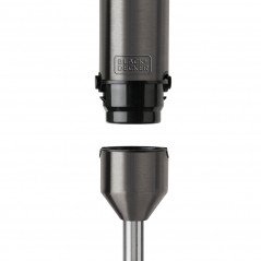 Blender og mixer - Black+Decker stavblender i børstet stål, 20 hastigheder og Turbo, 1000 watt.