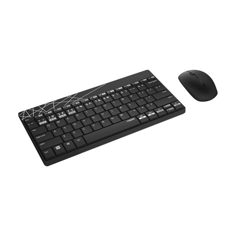 Trådløse tastaturer - Rapoo 8000M trådlöst tangentbord och mus med Multi-Mode (bluetooth + USB)