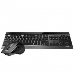 Trådlösa tangentbord - Rapoo 9900M trådlöst tangentbord och mus med Multi-Mode (bluetooth + USB)