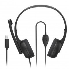 Hama On-Ear Headset med mikrofon (USB)