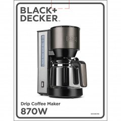 Coffee maker - Black+Decker Kaffebryggare med permanent filter 1,25L 870W