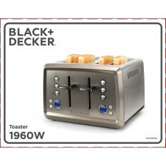 Toaster - Black+Decker Brödrost 4 skivor 1960W