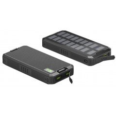 Portable batterier - 20.000 mAh PowerBank-batteri med solcelleopladning