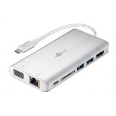 USB-C Dockningsstation Multiport med HDMI/VGA/LAN/2xUSB/60W