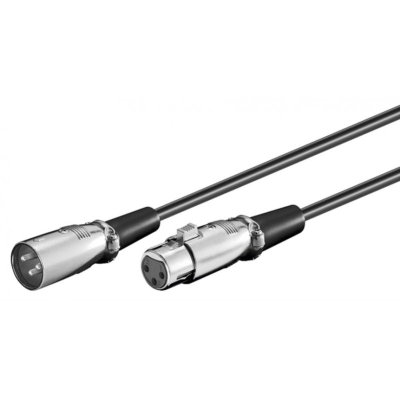 Audio cable XLR - Ljudkabel XLR hane till hona 6 meter