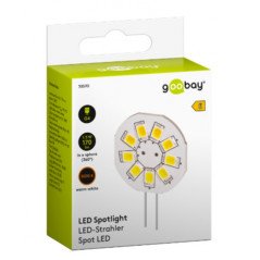 LED-lampa - LED-lampa spotlight sockel G4 1.5 Watt varmvit