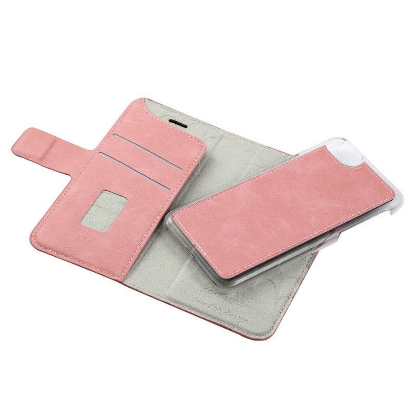Fodral och skal - Onsala Magnetic Plånboksfodral 2-i-1 till iPhone 6/7/8/SE Dusty Pink