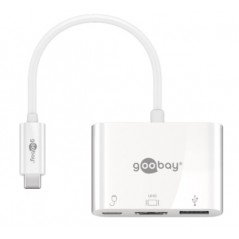 USB-C Multiport til HDMI/USB-A med USB-C 60 W strømforsyning