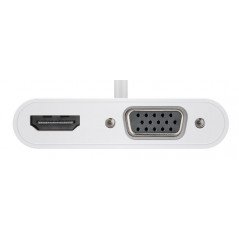 Skärmkabel & skärmadapter - USB-C Multiport-adapter för två skärmar HDMI & VGA