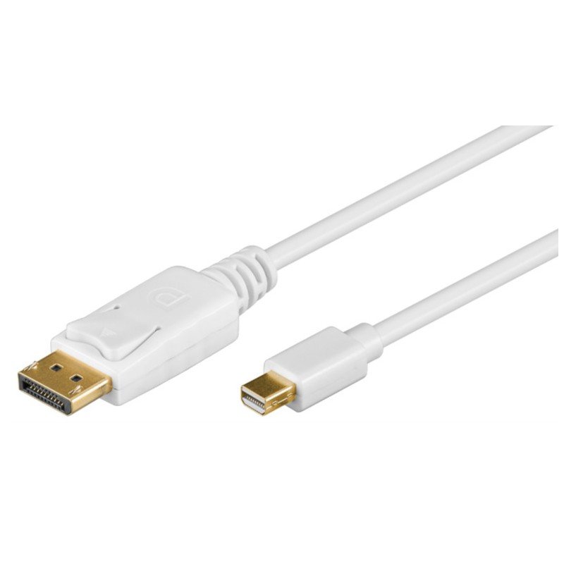 Skärmkabel & skärmadapter - MiniDisplayPort till DisplayPort-kabel guldpläterad 4K-stöd