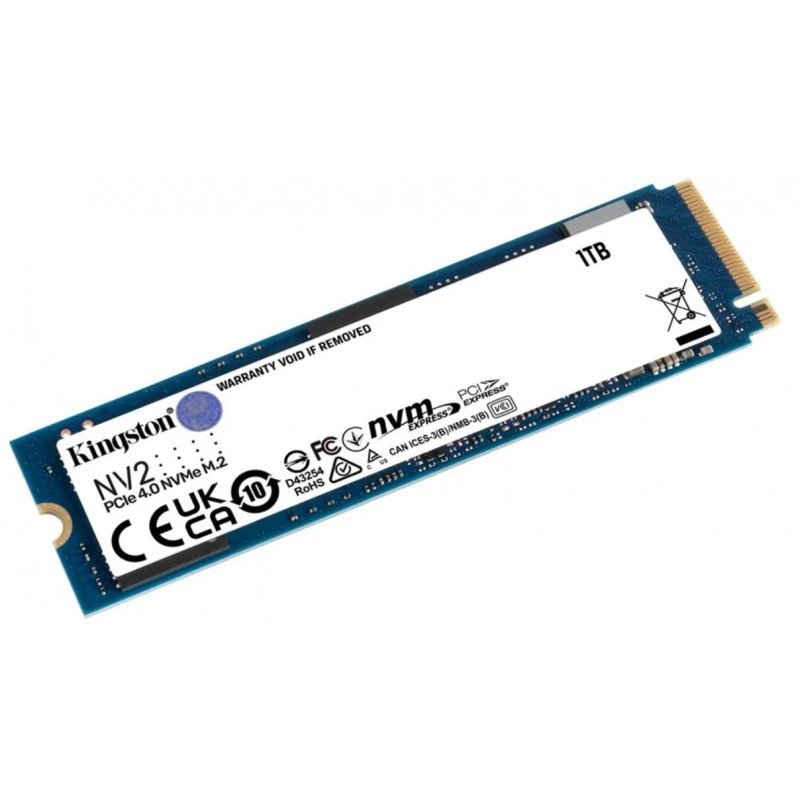 Harddiske til lagring - Kingston NV2 PCI-E 4.0 1TB SSD M.2 NVMe 2280