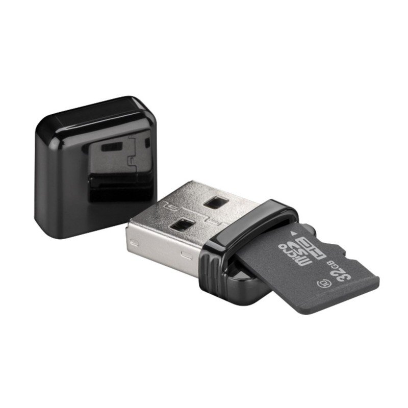 Memorycard reader USB - Goobay minneskortläsare microSD/microSDHC/microSDXC