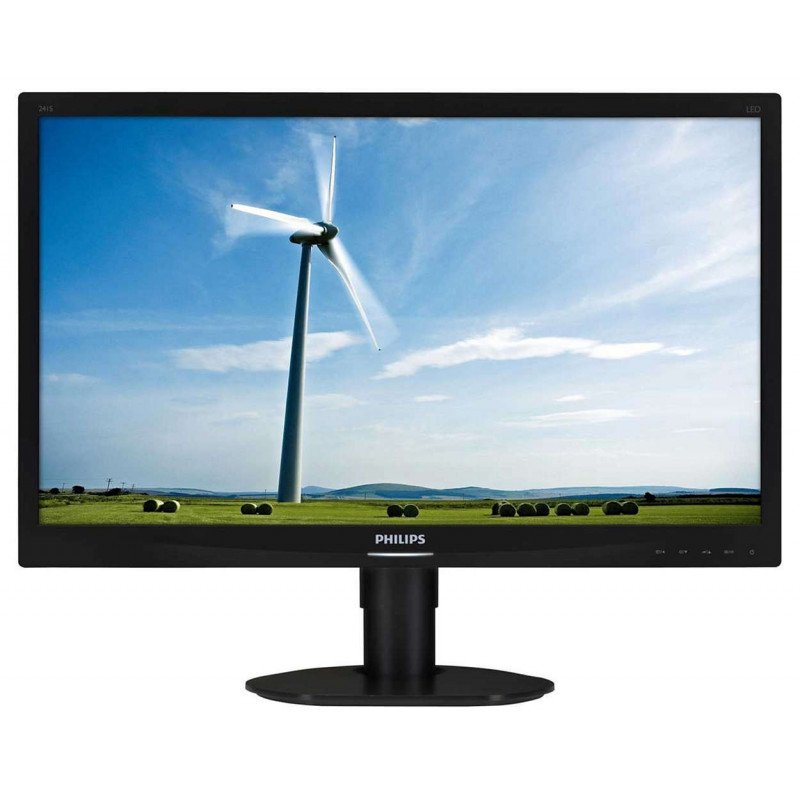 Brugte computerskærme - Philips 24-tums ergonomisk skærm (brugt) (VMB*)