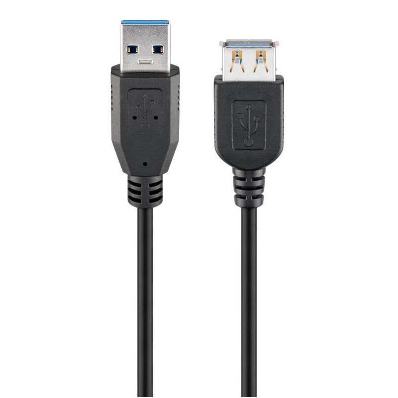 USB-kablar & USB-hubb - USB 3.0 SuperSpeed förlängningskabel USB-A (Ha) till USB-A (Ho)