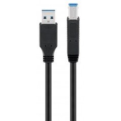 USB-kabel og USB-hubb - USB 3.0 SuperSpeed-kabel (USB-A till USB-B)