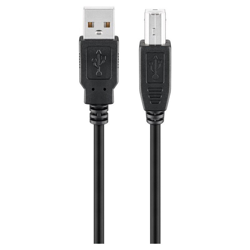 USB-kabel til printer - Goobay USB-A til USB-B-printerkabel (også til skærmhub)