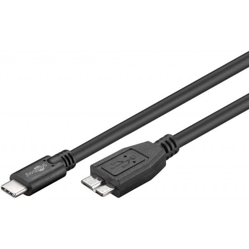USB-kabel USB 3.0 - USB-C till USB Micro-B 3.0 SuperSpeed-kabel