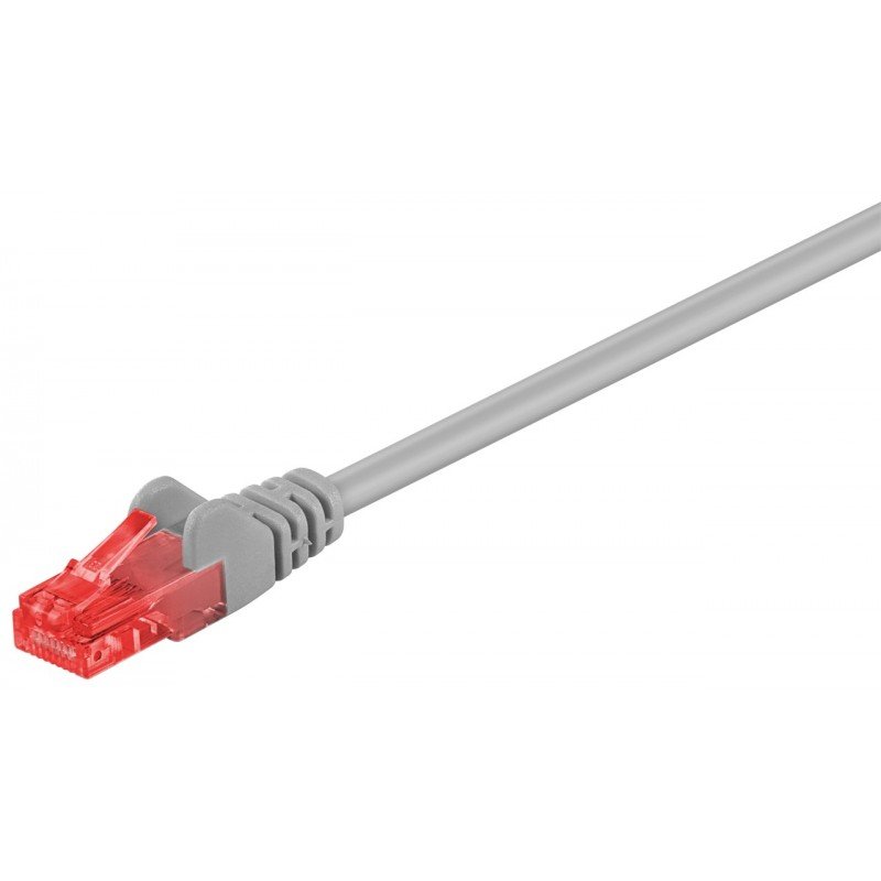 Network cable - Goobay grå nätverkskabel Cat 6 U/UTP (oskärmad)