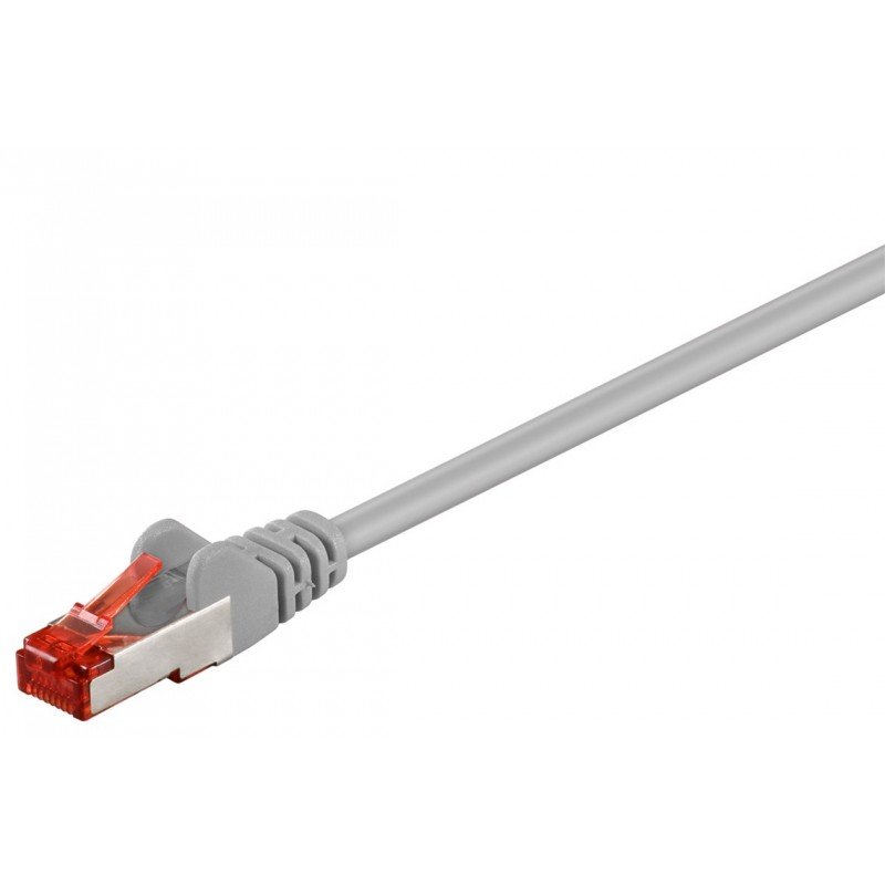 Network cable - Goobay grå nätverkskabel Cat 6 S/FTP (skärmad)