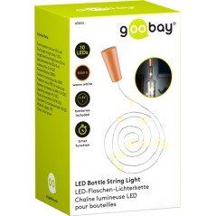 Ljusslingor - Goobay LED 1m ljusslinga med 10st LED för flaskor