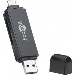 USB-C och USB-A 3.0 minneskortläsare