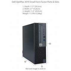 Stationär dator begagnad - Dell OptiPlex 3070 SFF i5 16GB 256SSD Windows 11 Pro (beg)