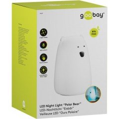 Night Lamp - Nattlampa LED isbjörn 8 färger i mjuk silikon