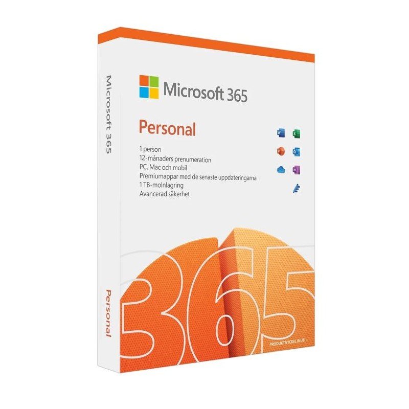 Microsoft Office - Microsoft Office 365 Personal för 1 enhet i 1 år med premium Office-appar