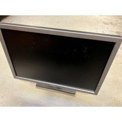 Brugte computerskærme - Dell 19" LCD-skærm med sølvramme (brugt med nogle mindre ridser)