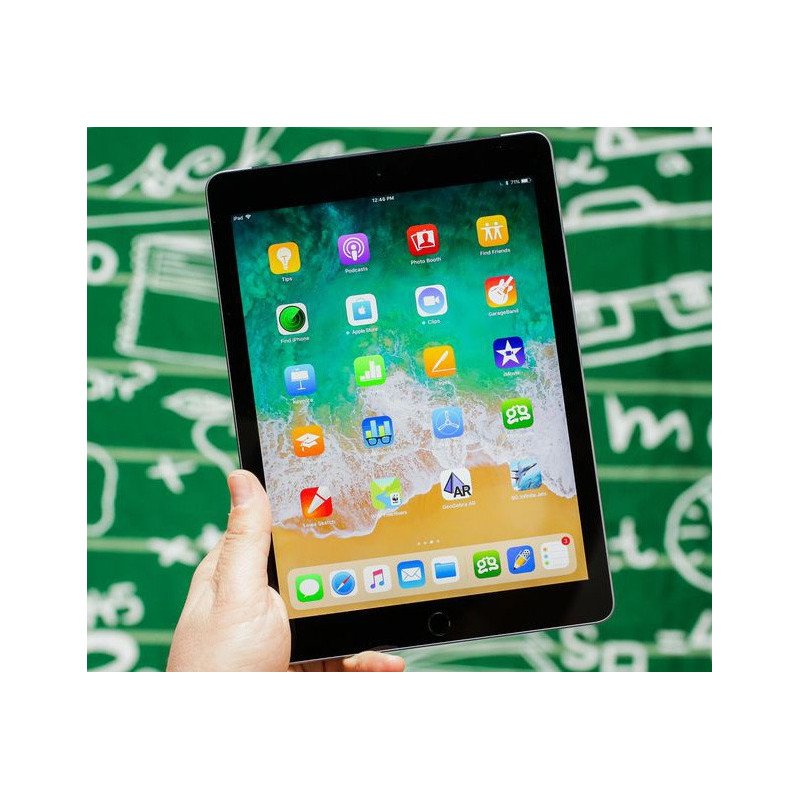 Billig tablet - iPad (2018) 6th gen 128GB 4G LTE Space Gray med 2 års garanti (brugt)