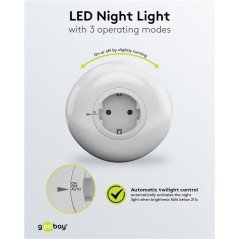 Natlampe - LED-natlys med automatisk tænding