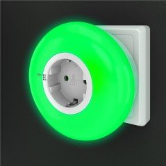 Natlys LED grøn/blå/hvid med automatisk tænding