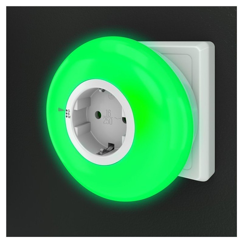 Nattlampa - Nattlampa LED grön/blå/vit med automatisk tändning