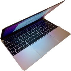 MacBook 12-tommer Mid 2017 m3 8GB 256SSD Sølv (brugt med mærker skærm)