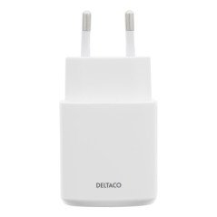Smartphone- & mobiltilbehør - Deltaco USB-strømadapter med 2,4A til telefon og tablet