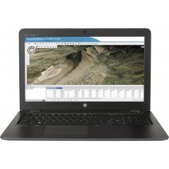 Brugt bærbar computer 15" - HP ZBook 15u G3 i7 32GB 256SSD+1 TB HDD FirePro W4190M (beg med liten kantskada)