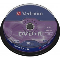 Verbatim DVD+R 4,7 GB 10-pak