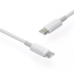 2 meter USB-C til USB-C-kabel (USB 2) 100W hvid