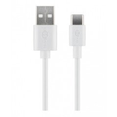USB-C til USB-kabel 1M hvidt