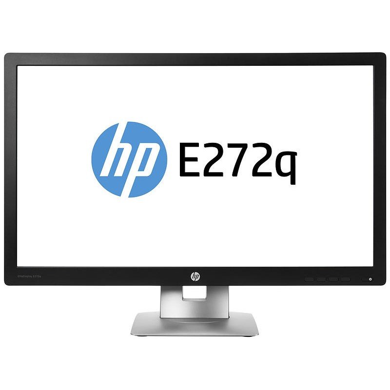 Skärmar begagnade - HP EliteDisplay E272q 27" 2K 1440p IPS-skärm med USB-hubb & ergonomisk fot (beg)
