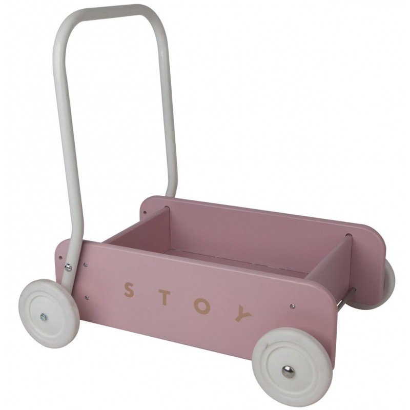 Toys - STOY Lära-gå-vagn Dusty Rose (Baby Walker)